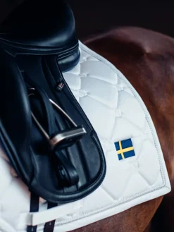 Dressurschabracke weiß