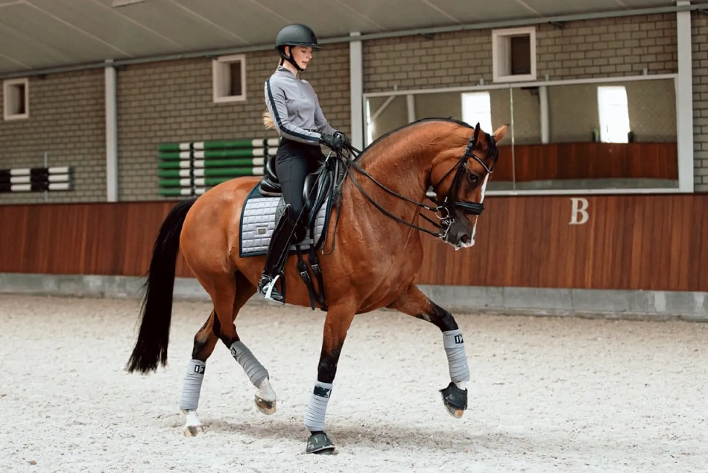 Fleecebandagen Performance Blue Ash