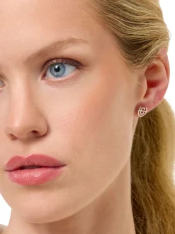 Logo Earrings Silver