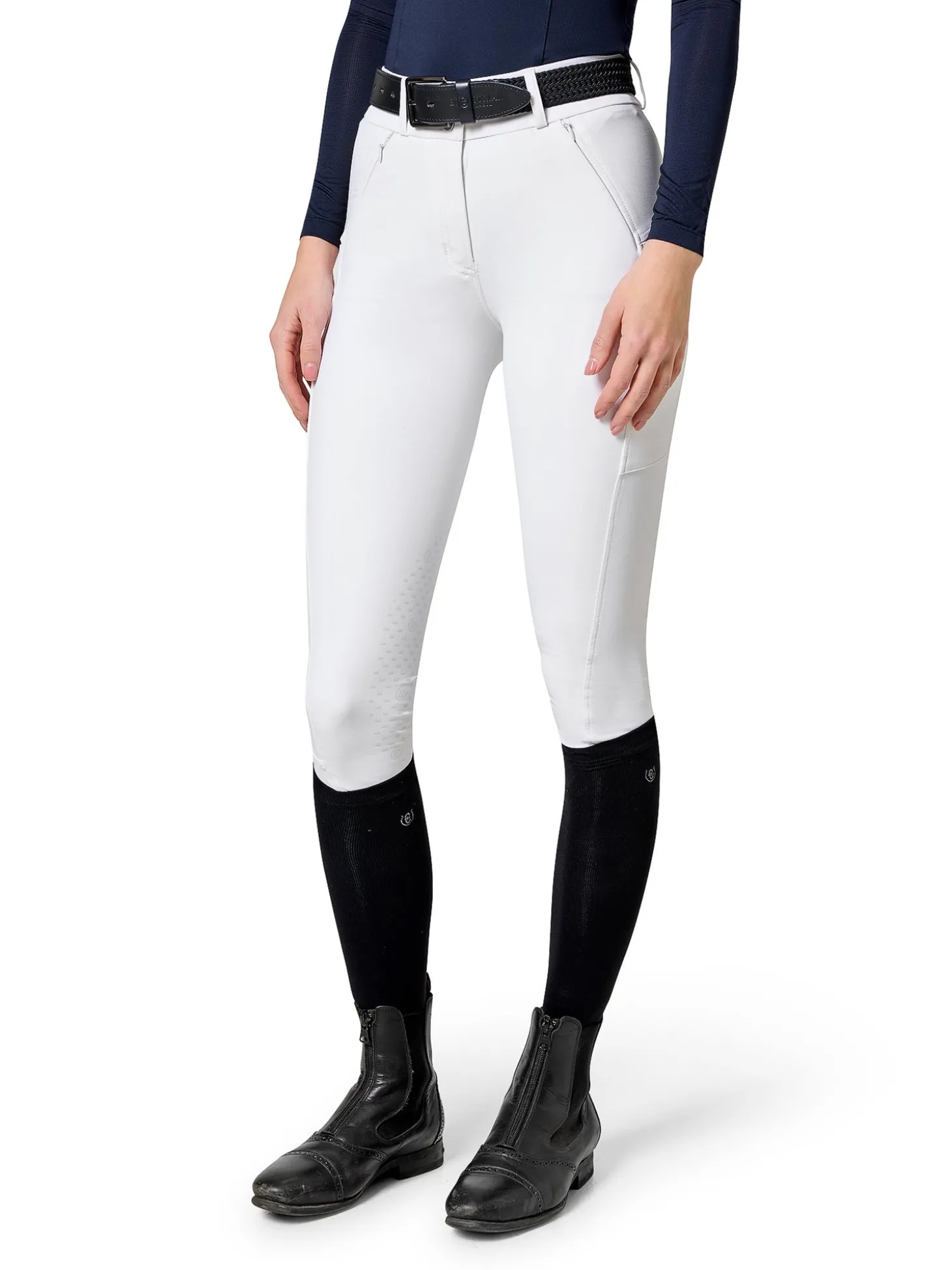 Reithose Elite White