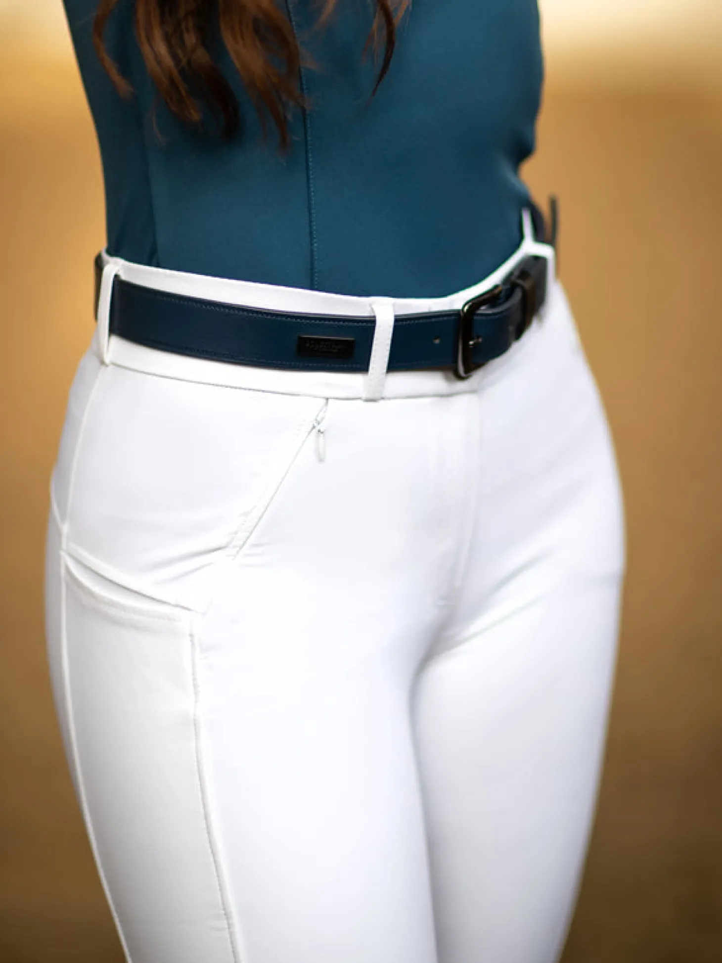 Reithose Elite White