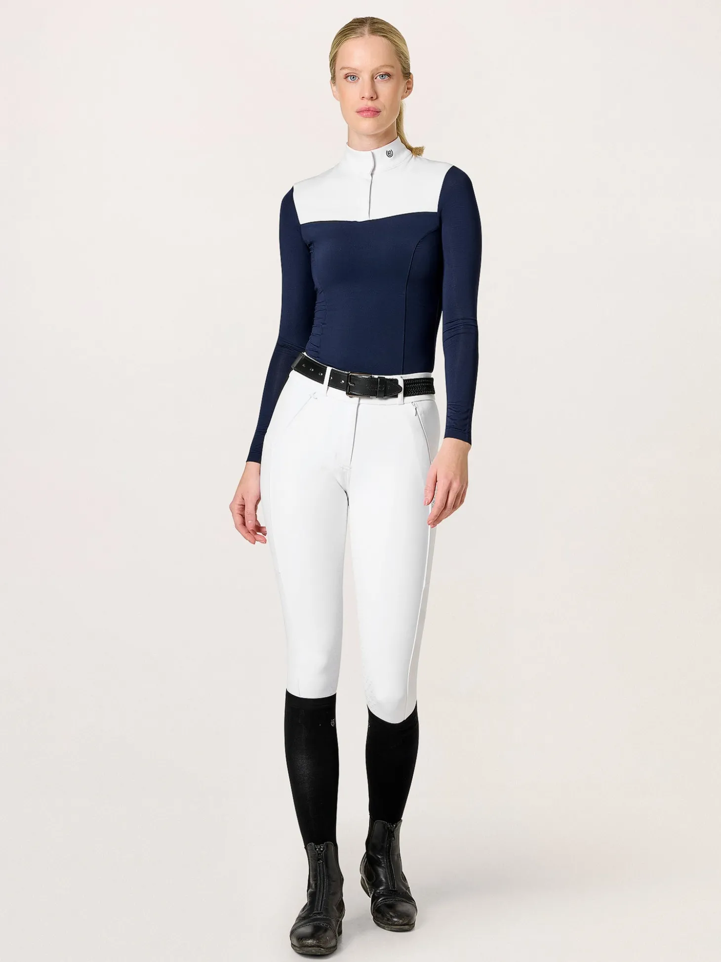 Reithose Elite White